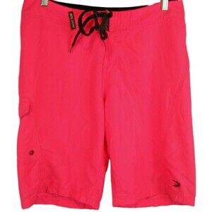 Mens Pacific Surf Neon Pink Unlined Board Shorts sz Lx10